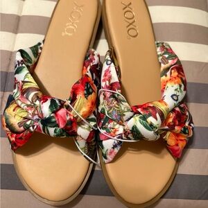 Vibrant colored sandles